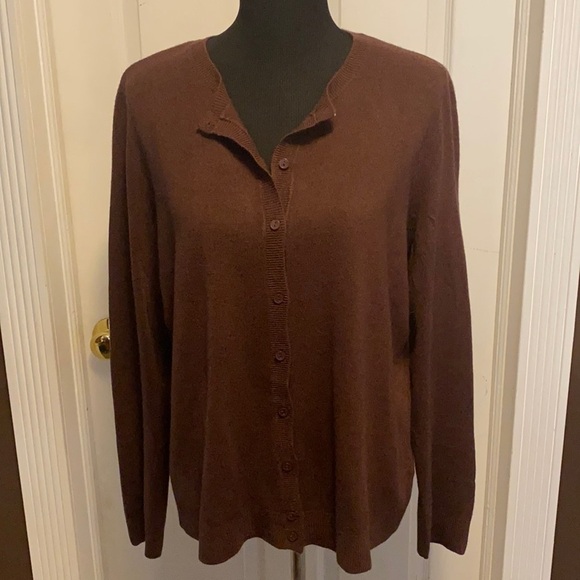 croft & barrow Sweaters - Croft & Barrow Women Burgundy Cardigan Sweater NWT